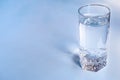 A glass of clean water on an table Royalty Free Stock Photo