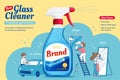 Glass cleaner ad banner
