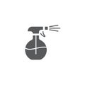 Glass cleaner sprayer bottle vector icon symbol isoalted on white background Royalty Free Stock Photo