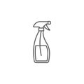 Glass cleaner sprayer bottle vector icon symbol isoalted on white background Royalty Free Stock Photo