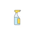 Glass cleaner sprayer bottle vector icon symbol isoalted on white background Royalty Free Stock Photo