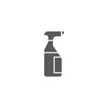 Glass cleaner sprayer bottle vector icon symbol isoalted on white background Royalty Free Stock Photo
