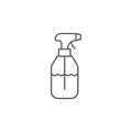 Glass cleaner sprayer bottle vector icon symbol isoalted on white background Royalty Free Stock Photo