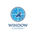 Glass cleaning logo design. Vector and illustration.