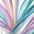 Glass clear tubes in pastel colors