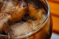 Glass of coca cola