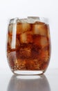 Glass of coca cola with ice Royalty Free Stock Photo