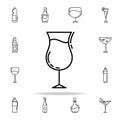 glass of cocktail dusk icon. Drinks & Beverages icons universal set for web and mobile Royalty Free Stock Photo