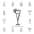 glass of cocktail dusk icon. Drinks & Beverages icons universal set for web and mobile Royalty Free Stock Photo