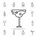 glass of cocktail dusk icon. Drinks & Beverages icons universal set for web and mobile Royalty Free Stock Photo