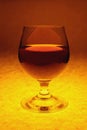 Glass with cognac