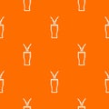 Glass cola pattern vector orange