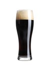 Glass of cold dark beer