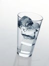 Glass with cold mineral water Royalty Free Stock Photo