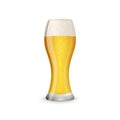 Glass of cold and tasty beer Royalty Free Stock Photo