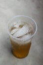 a glass of cold tea in the daylight Royalty Free Stock Photo
