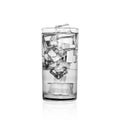 Glass of cold water with ice cubes Royalty Free Stock Photo