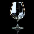 Glass Collection - Snifter. On Black Background