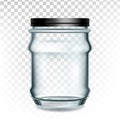 Glass Container Storage For Sewing Supplies Vector
