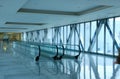 Glass corridor Royalty Free Stock Photo