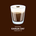 National Kahlua Day vector