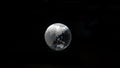 Glass crystal globe ball shine in dark background with black copy space internation global concept