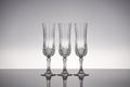 Glass crystal stemware champagne flute Royalty Free Stock Photo