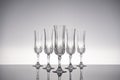 Glass crystal stemware champagne flute Royalty Free Stock Photo