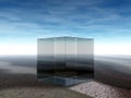 Glass cube