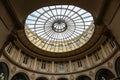 Glass Cupola roof at Colbert Gallery in Paris, France Royalty Free Stock Photo
