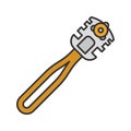 Glass cutter color icon