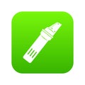 Glass cutter icon digital green