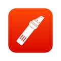 Glass cutter icon digital red