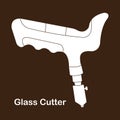 Glass cutter icon