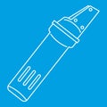 Glass cutter icon, outline style