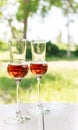 Glass of dark italian Grappa brandy Royalty Free Stock Photo