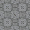 Glass decor tile with grooved surface. Seamless geometric patter