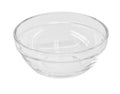 Glass deep transparent bowl.