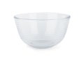 Glass dish on a white background, isolated