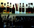 Bottles of wine and liquors at the bar