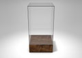 Glass Display Case Royalty Free Stock Photo