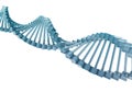 Glass DNA model. Royalty Free Stock Photo