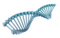 Glass DNA model. Royalty Free Stock Photo
