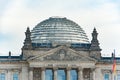 Glass Dome of Reichstag Building, German Parliament Bundestag in Berlin, Germany Royalty Free Stock Photo