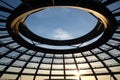 Glass dome of the Reichstag. German Parliament,Berlin, Germany Royalty Free Stock Photo