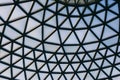 Glass domed roof of a tropical garden