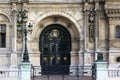 Glass door - Hotel de Ville Royalty Free Stock Photo