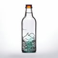 Glass drink bottle Royalty Free Stock Photo