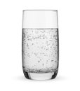 Glass of drinking carbonated sparkling water isolated Royalty Free Stock Photo