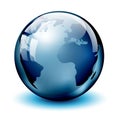 Glass Earth globe Royalty Free Stock Photo